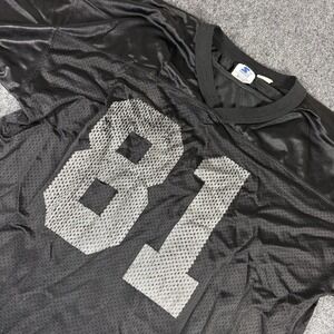 Vintage STARTER Tim Brown Raiders Jersey Black 1995 Size‎ 54 2XL XXL Nylon 90s